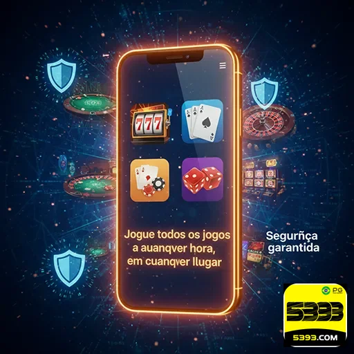 Imagem de um casino online com bônus de boas-vindas para jogos no celular